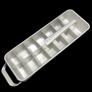 Vintage 1950s Frigidaire Quickube Ice Cube Tray Aluminum - Spage Age Mid-Century